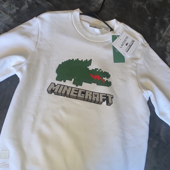 - - Never worn lacoste x minecraft crew sweater never worn - Picture 3 of 5